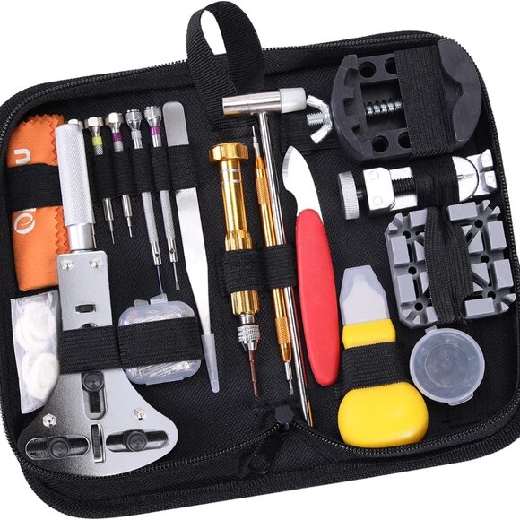 Watch Repair Kit Heavy Duty Watch Link Removal Battery Replacement Band Tool Kit - Picture 1 of 6